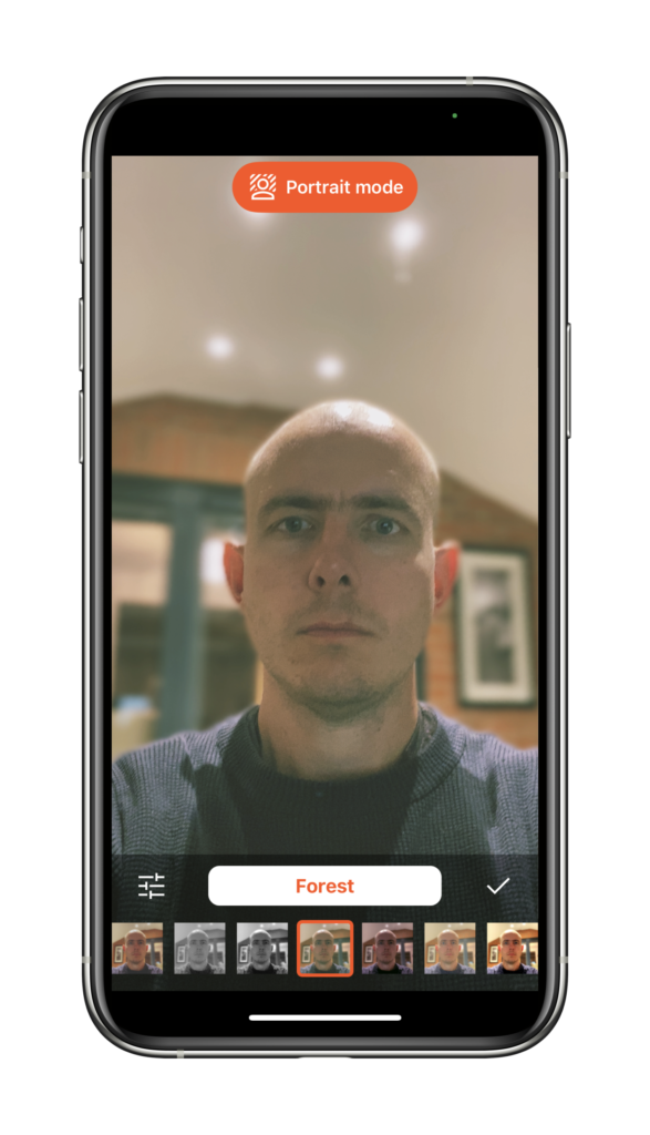 iPhone Portrait Mode Teleprompter app