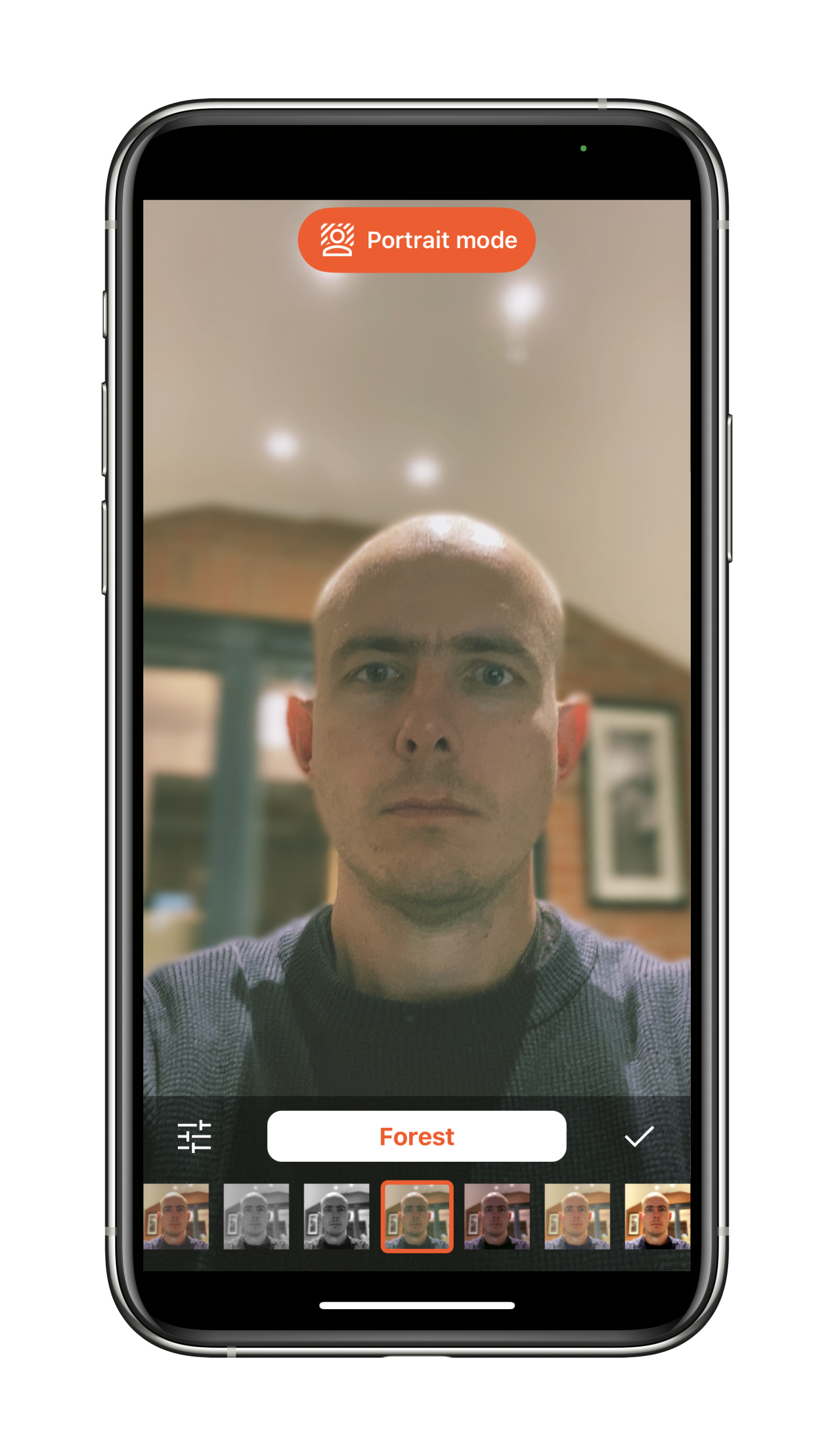 iPhone Portrait Mode Teleprompter app