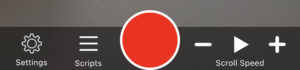 Tap on the scripts icon in the menu