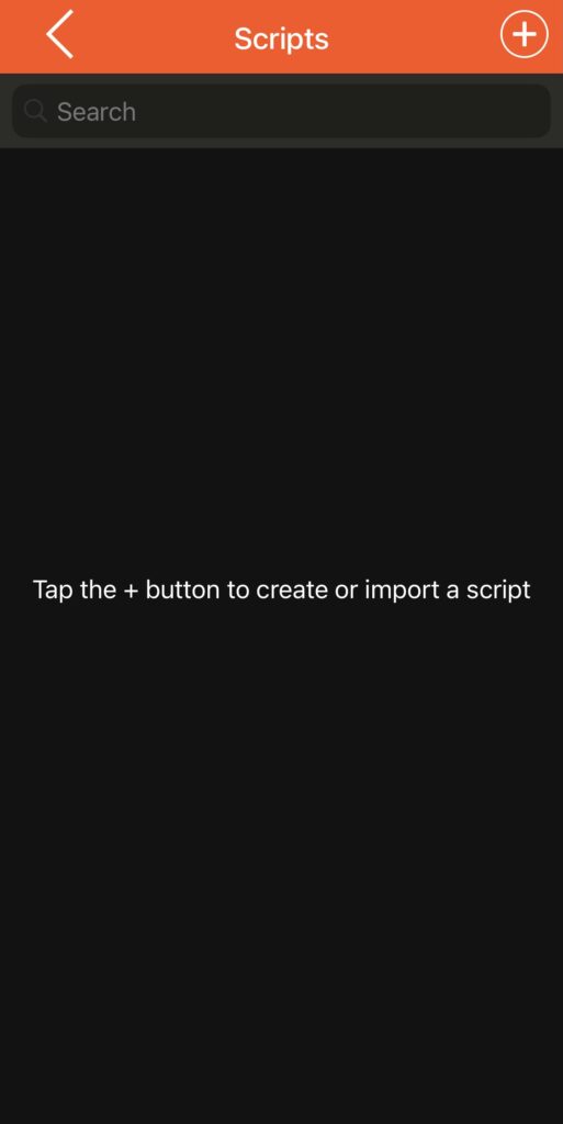 The scripts you use for your video will be listed here
